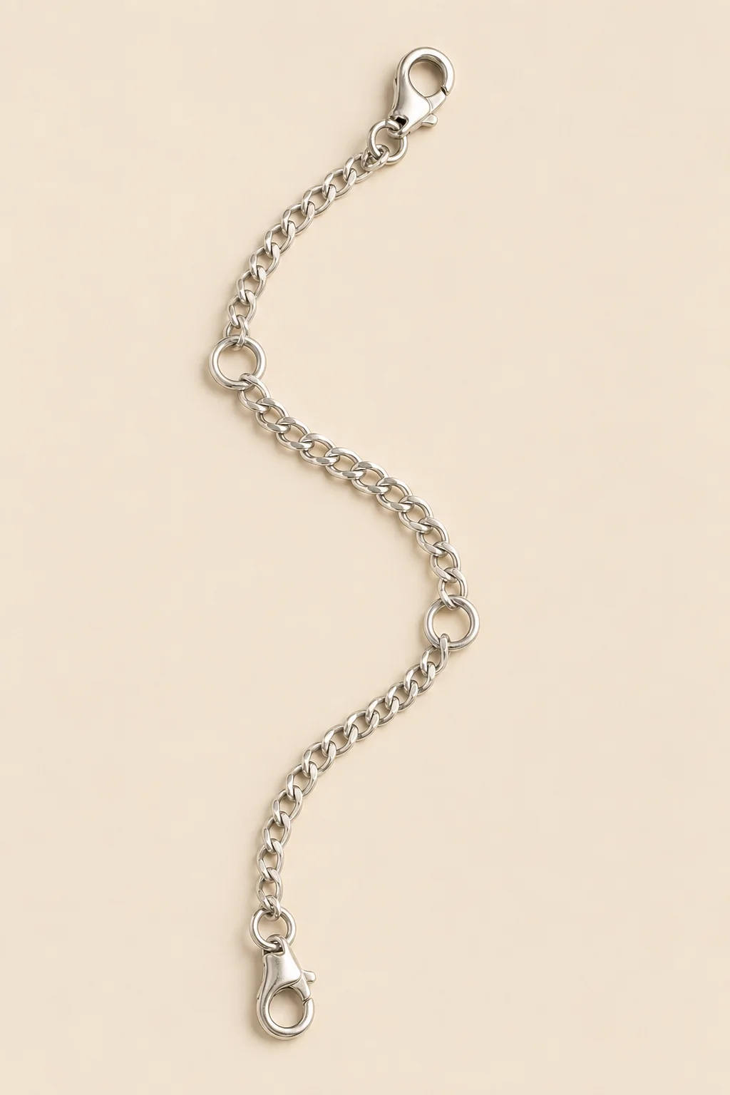 Chaîne à charms Nouä, coloris Argent Brossé