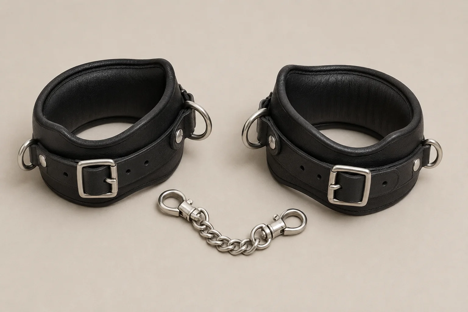 Menottes en cuir Nouä